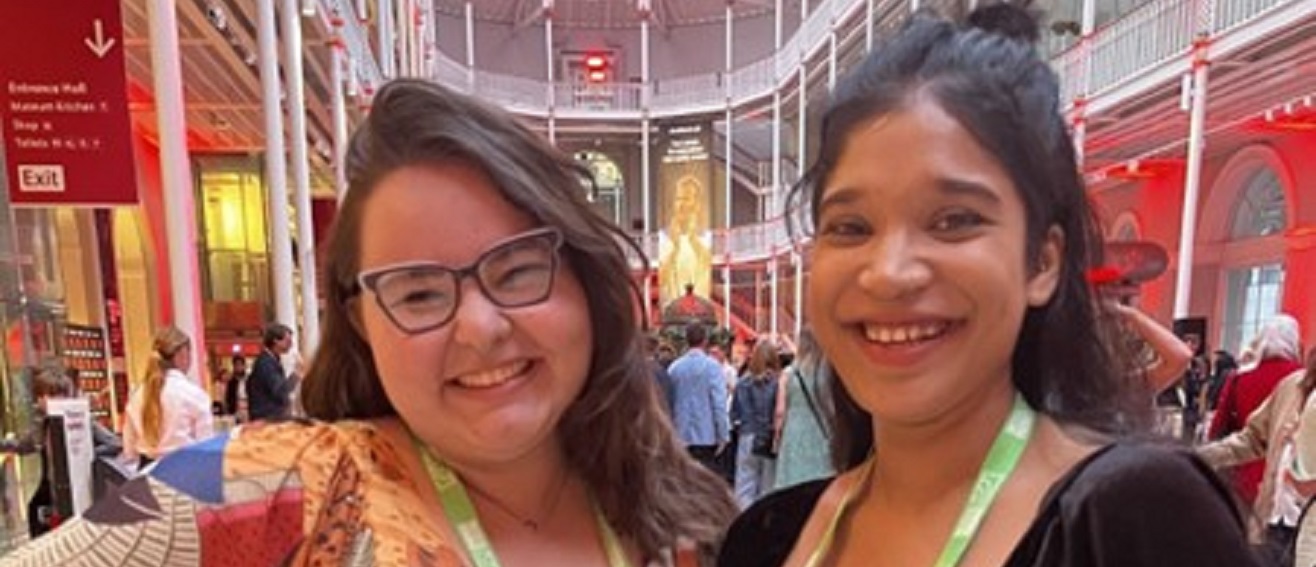 L-R Ingrid Dutra Filhagosa and Tarin Uddin, Film Practice graduation class of 2023