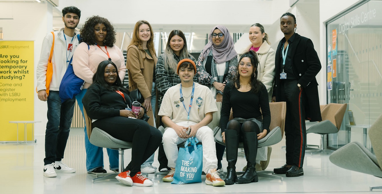 Open days LSBU two students smiling
