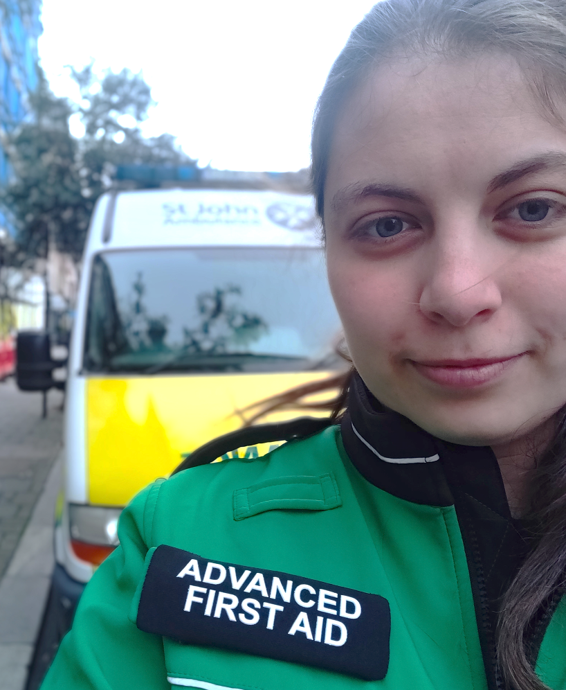 Becca volunteers for SJA